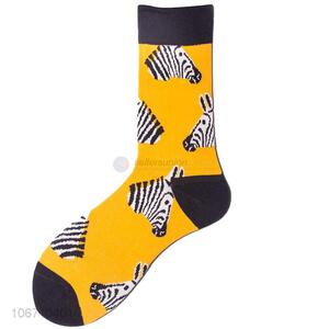 Latest Design Breathable Mid-Calf Length Sock Men Cotton Sock