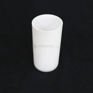 High quality opaque white glass flower vase for office decor