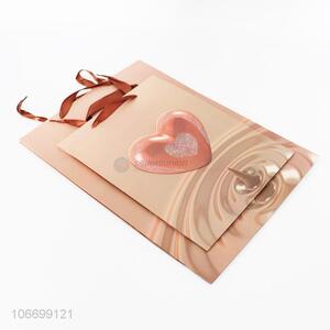 Portable Heart Pattern Paper Gift Bag