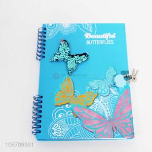 Wholesale Butterfly Pattern Spiral Book