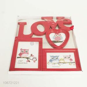 Best Sale Family Love Letters Handmade Collage Red Plastic Photo Frame