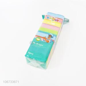 Best Price 10 Pieces Colorful Sponge Scouring Pad