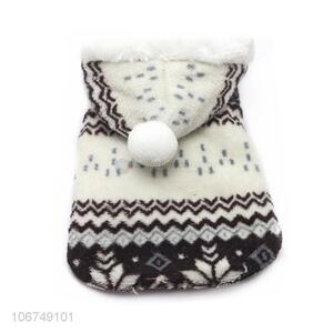 Wholesale Dog Winter Warm Snowflake Pattern Clothes For Christmas