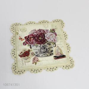 Wholesale Flower Pattern Square Placemat