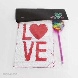 Creative Design Sequined Notebook Set