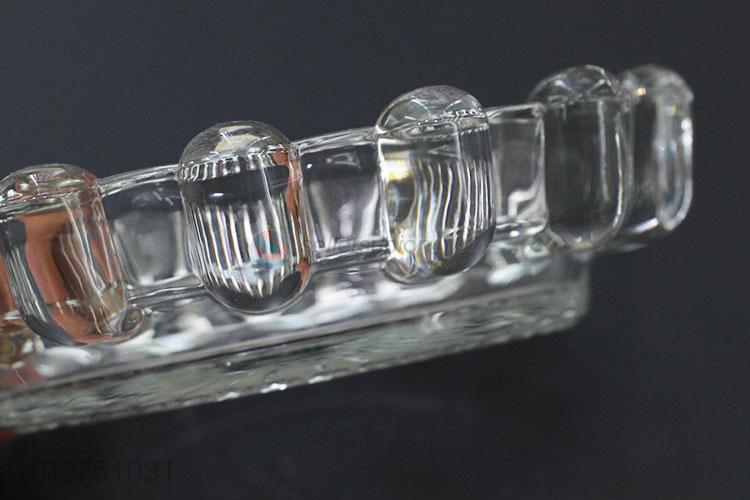 Good Quality Round Glass Tobacco Jar Transparent Ashtray