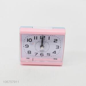 Wholesale Plastic Pink Bedside Alarm Clock