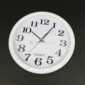 Hot selling household bedroom use round plastic wall clock