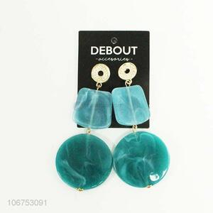 Modern Style Resin Pendant Earrings For Ladies