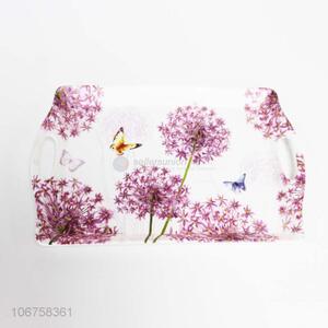 Wholesale Dandelion Pattern Plastic Salver Serving Trays