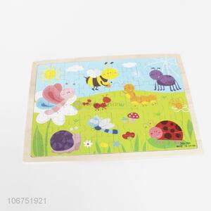 Wholesale price creative cartoon animal design wooden puzzle