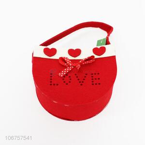 Creative Design Non-Woven Fabric Basket With Handle