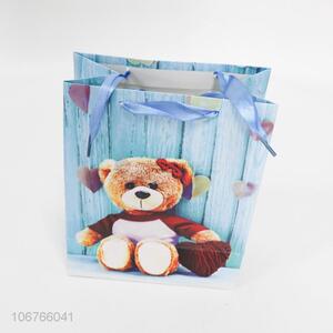 China factory lovely cartoon bear printed gift bag