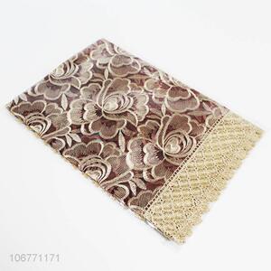 Hot sale luxury pierced embroidered table cloth