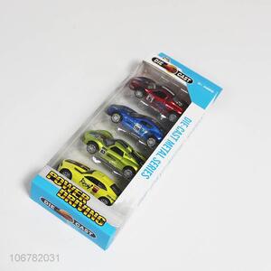 Hot sale 4pcs die-cast metal racing car toys for children