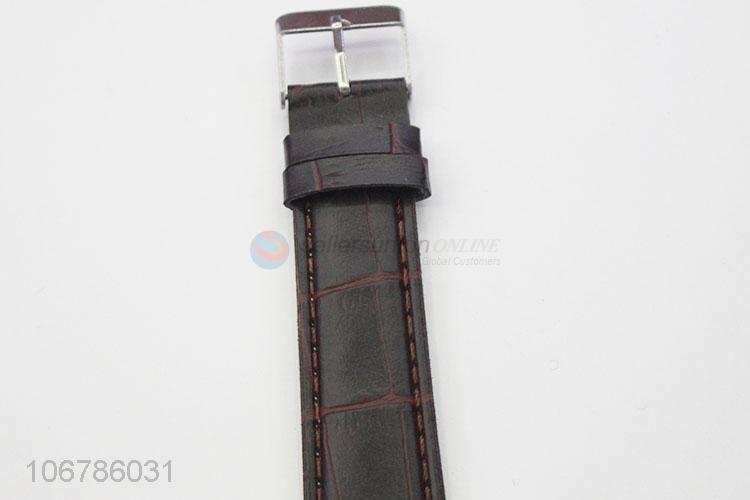 Custom PU Leather Watchband Ladies Wrist Watch