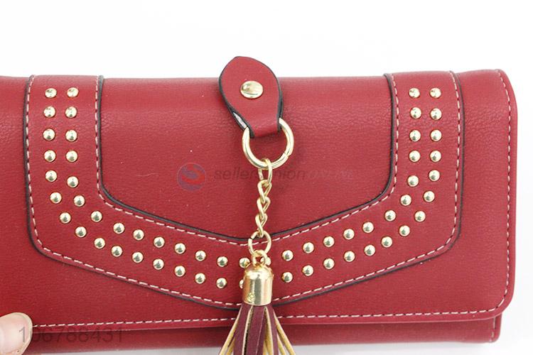 New Style Foldable Coin Purse With Tassel Pendant