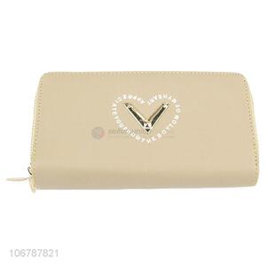 Best Sale Double Zipper Long Purses Fashion Ladies Wallet