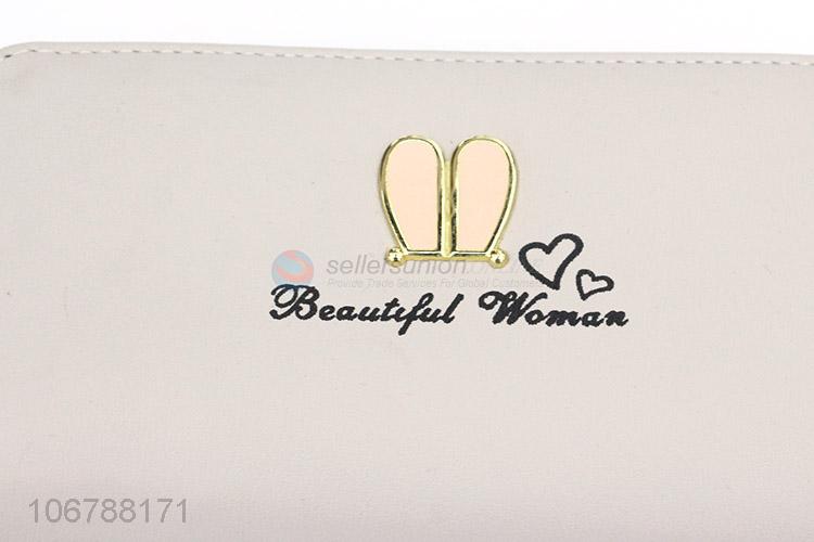 Wholesale Ladies PU Leather Purse Best Zipper Wallet