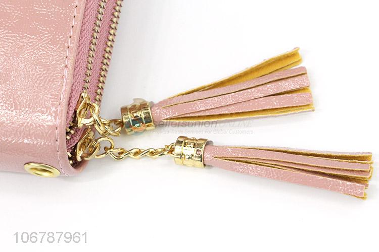 New Style Double Zipper Wallet Ladies Coin Purse