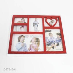 New arrilva home decoration red plastic combination wall photo frame