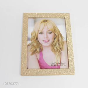 New design decorative rectangular golden glitter picture frame