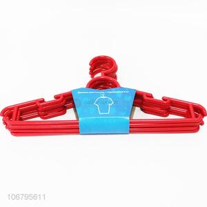 China manufacturer 5pcs adults plastic clothes hangers