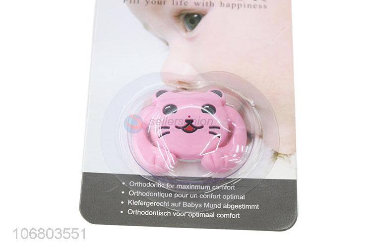 Credible quality cartoon cat silicone baby nipples teething pacifier