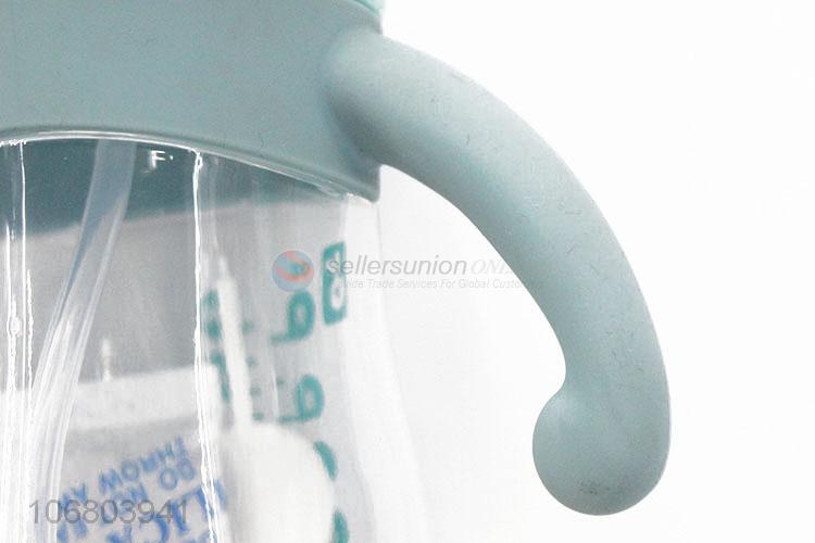 Reliable quality pp material baby feeding bottle with handles