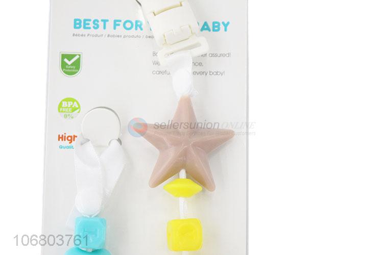 Good sale cartoon baby pacifier chain clip baby teether