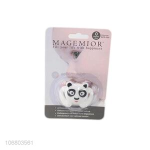 Suitable price cartoon panda silicone baby nipples teething pacifier