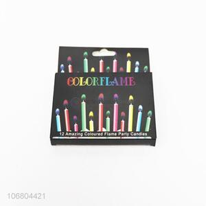 Wholesale 12 Pieces Colorful Birthday Candle