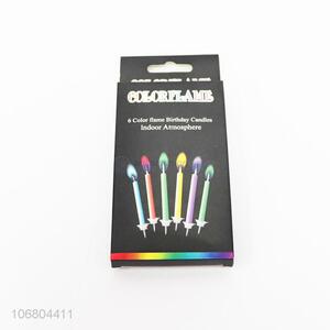 Unique Design 6 Color Flame Birthday Candle