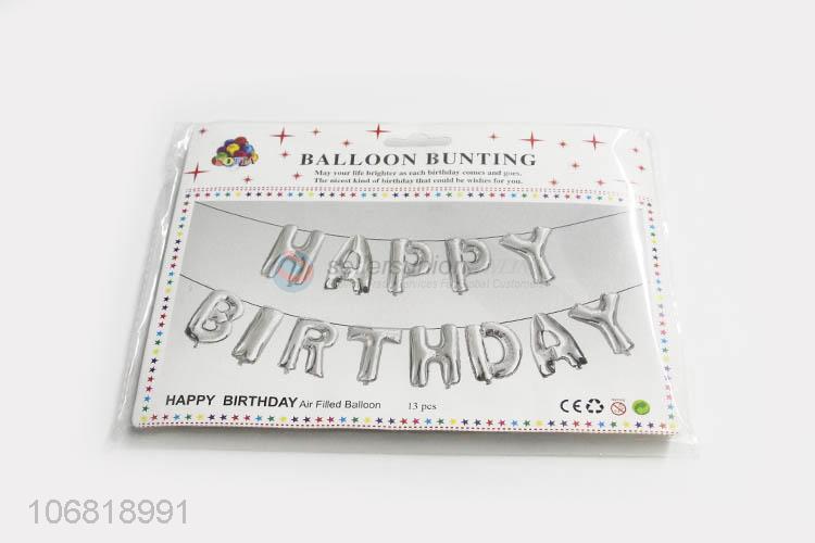 Best Quality Happy Birthday Balloon Bunting Decorative Foil Balloon