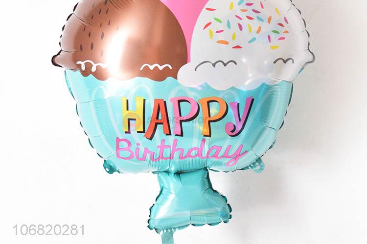 New Style Colorful Cake Shape Foil Balloon