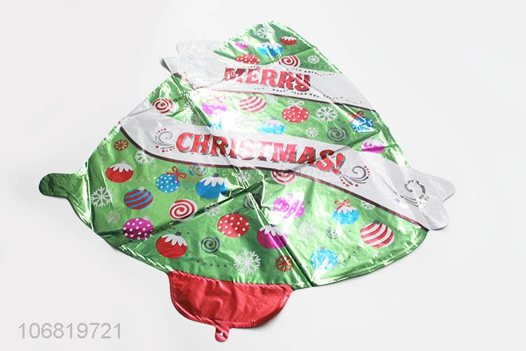 New Design Christmas Tree Shape Decorative Foil Balloon