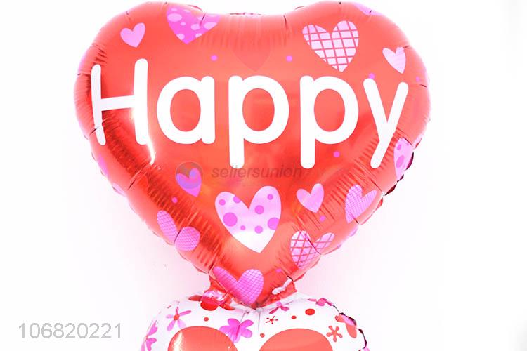 Best Selling Heart Shape Colorful Foil Balloon