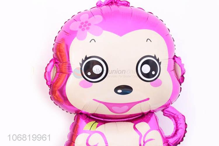 Cartoon Design Female Monkey Foil Balloon For Festival Decoration