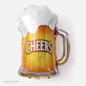 Custom Beer Mug Shape Decorative Foil Balloon