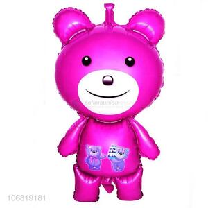 Unique Design Colorful D Design Bear Decorative Foil Balloon