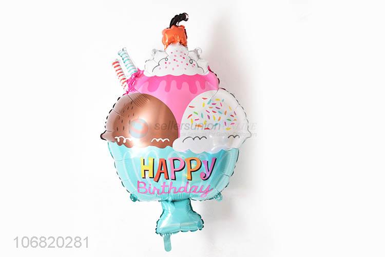 New Style Colorful Cake Shape Foil Balloon