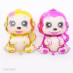 Cartoon Design Female Monkey Foil Balloon For Festival Decoration