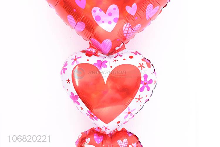 Best Selling Heart Shape Colorful Foil Balloon