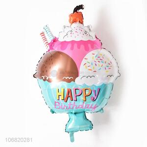 New Style Colorful Cake Shape Foil Balloon