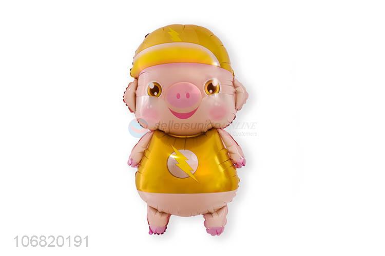 Cartoon Pig Shape Foil Balloon Fashion Balloon