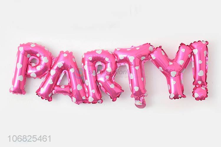 Newest Party Letters Decorative Foil Balloon