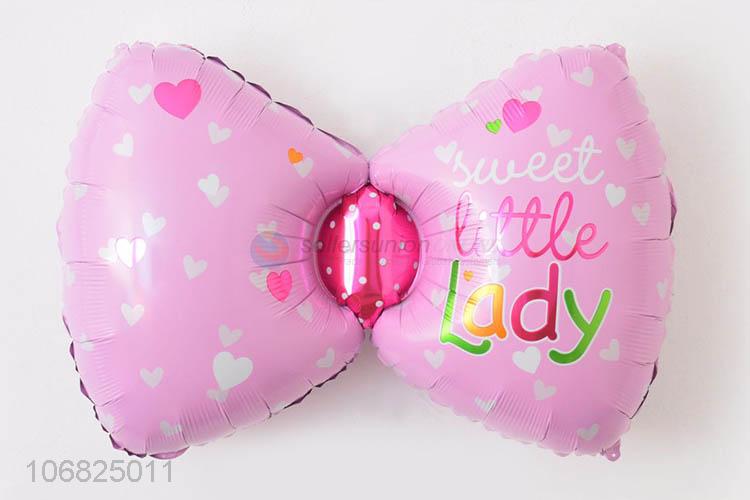 Custom Colorful Bowknot Shape Foil Balloon