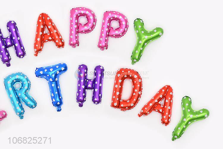 Popular Colorful Letters Birthday Party Decorative Foil Balloon