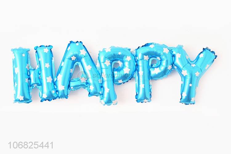 Creative Design Happy Letters Foil Balloon For Sale