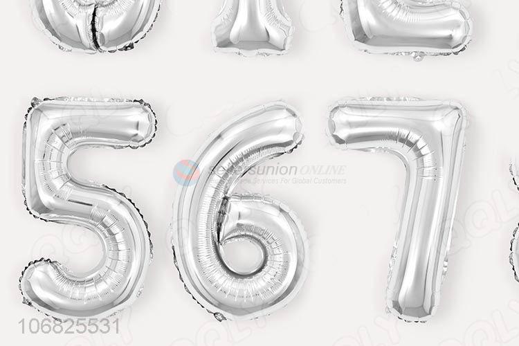 Cute Design Thin Number Foil Balloons For Party Decoration